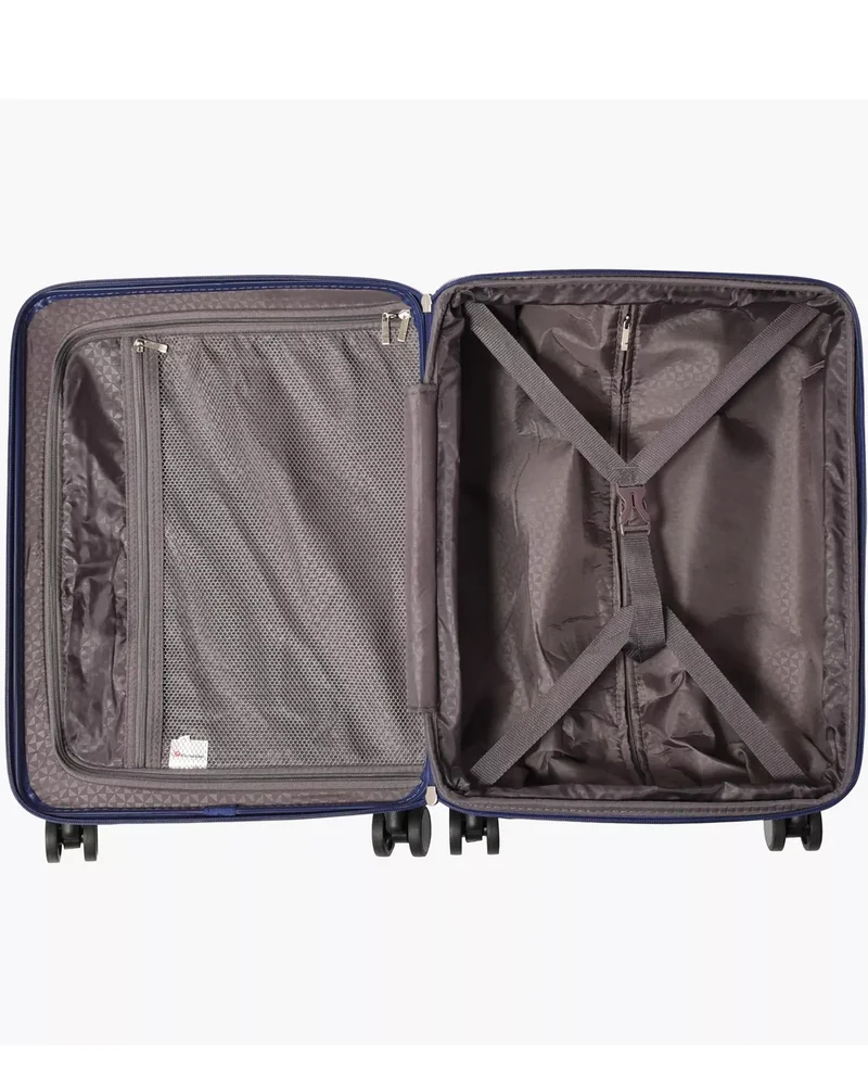 Echolac  Extravagant 54 Cm Hardcase 4-Double Wheeled Expandable Cabin Luggage Trolley - Blue  | Best Price UAE